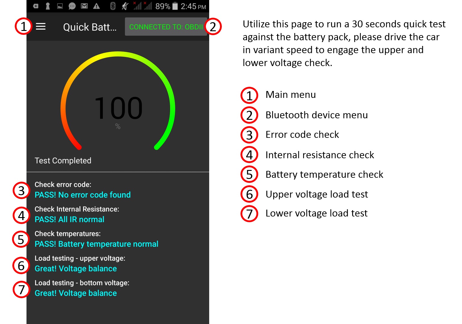 Hybrid HV battery Full Test